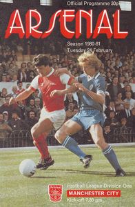 Arsenal v Manchester City 1980/81